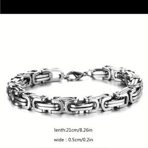 Niche Fashion Design Keel Widening Adjustable Titanium Steel Bracelet